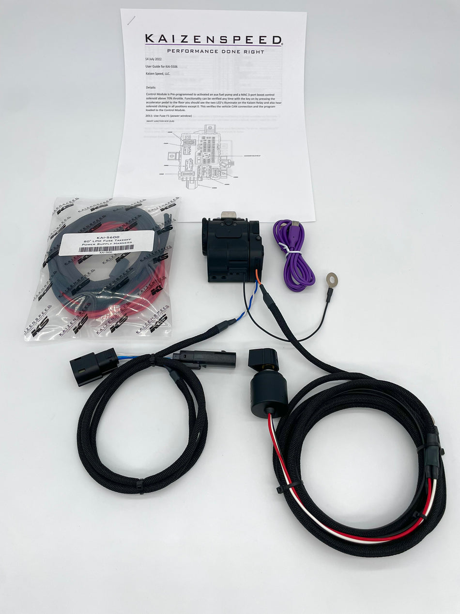 Kai-Yote Boost Ramp Controller + Aux Fuel Pump Activation (Coyote Mustang CANbus Boost Control)